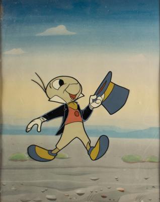 Lot #1120 Jiminy Cricket production cel from the Mickey Mouse Club - Image 2