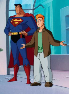 Lot #1181 Superman and Jimmy Olsen production cels from Superman: The Animated Series - Image 2