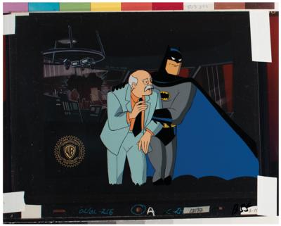 Lot #1178 Batman and Old Man production cel from Batman: The Animated Series - Image 1