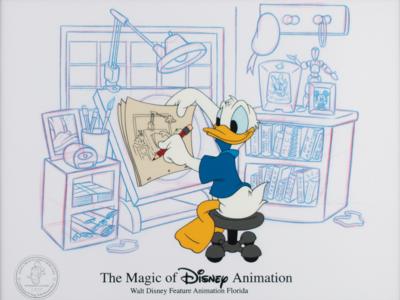 Lot #1154 65 Years with Donald Duck limited edition cel from the Disney-MGM Studios Theme Park - Image 1