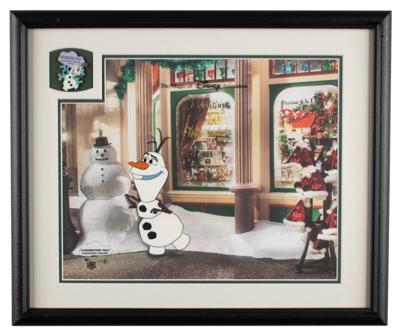 Lot #1159 Olaf limited edition cel for Summertime Pals - Image 1