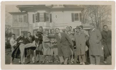 Lot #57 John F. Kennedy (5) Early Candid Photographs from His Personal Scrapbook - Image 3