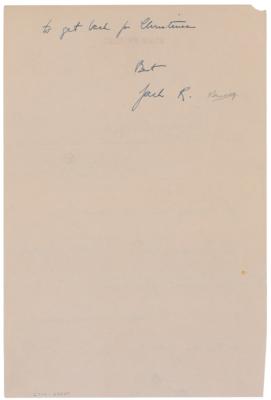 Lot #45 John F. Kennedy (3) Signed Items: First Edition of Why England Slept, ALS, and TLS - Image 6