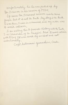 Lot #64 John F. Kennedy: Katsumori Yamashiro (2) Signed and Annotated Books - Image 5