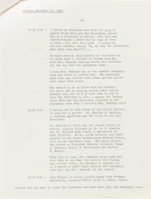 Lot #222 Kennedy Assassination: Dave Powers Eyewitness Account and UPI Teletype Roll - Image 8