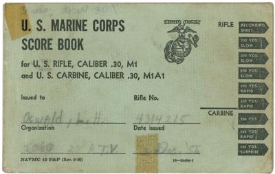 Lot #220 Lee Harvey Oswald’s US Marine Corps Rifle Score Book (Warren Commission Exhibit No. 239)