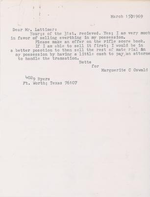 Lot #220 Lee Harvey Oswald’s US Marine Corps Rifle Score Book (Warren Commission Exhibit No. 239) - Image 7