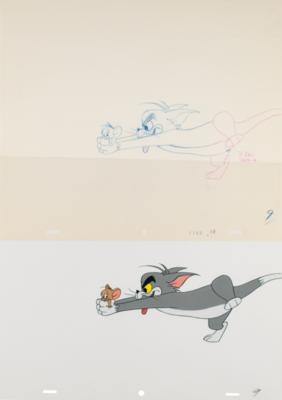 Lot #1046 Tom and Jerry (10) production cels and matching drawings from a Tom and Jerry cartoon - Image 2