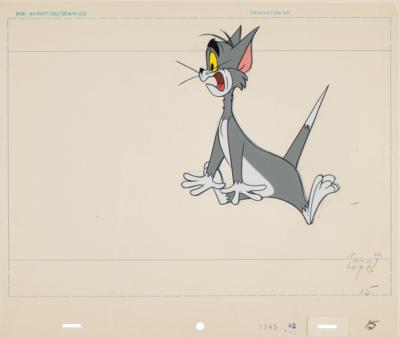 Lot #1046 Tom and Jerry (10) production cels and matching drawings from a Tom and Jerry cartoon - Image 3