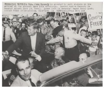 Lot #126 John F. Kennedy 1960 Campaign Original Wirephoto - Image 1