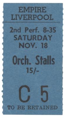 Lot #4083 Jimi Hendrix and Pink Floyd 1967 Empire Theatre Ticket Stub and Original Tour Program - Image 1