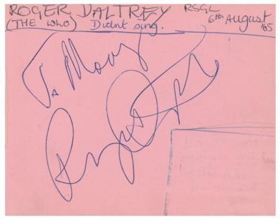Lot #4115 The Who (7 total) Signatures with The Byrds from Ready Steady Go! - Image 4