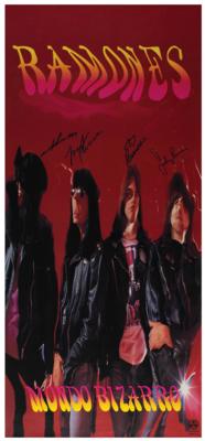 Lot #4484 Ramones Signed 'Mondo Bizarro' Poster