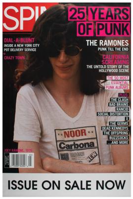 Lot #4487 Ramones Spin Magazine Promotional Poster - Image 1