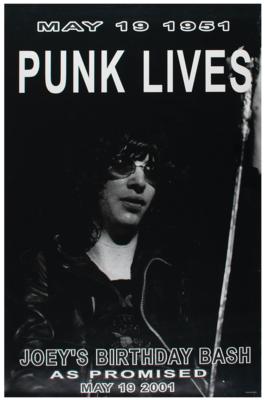 Lot #4492 Ramones Original 'Life’s a Gas: Joey’s Birthday Bash' Poster - Image 1