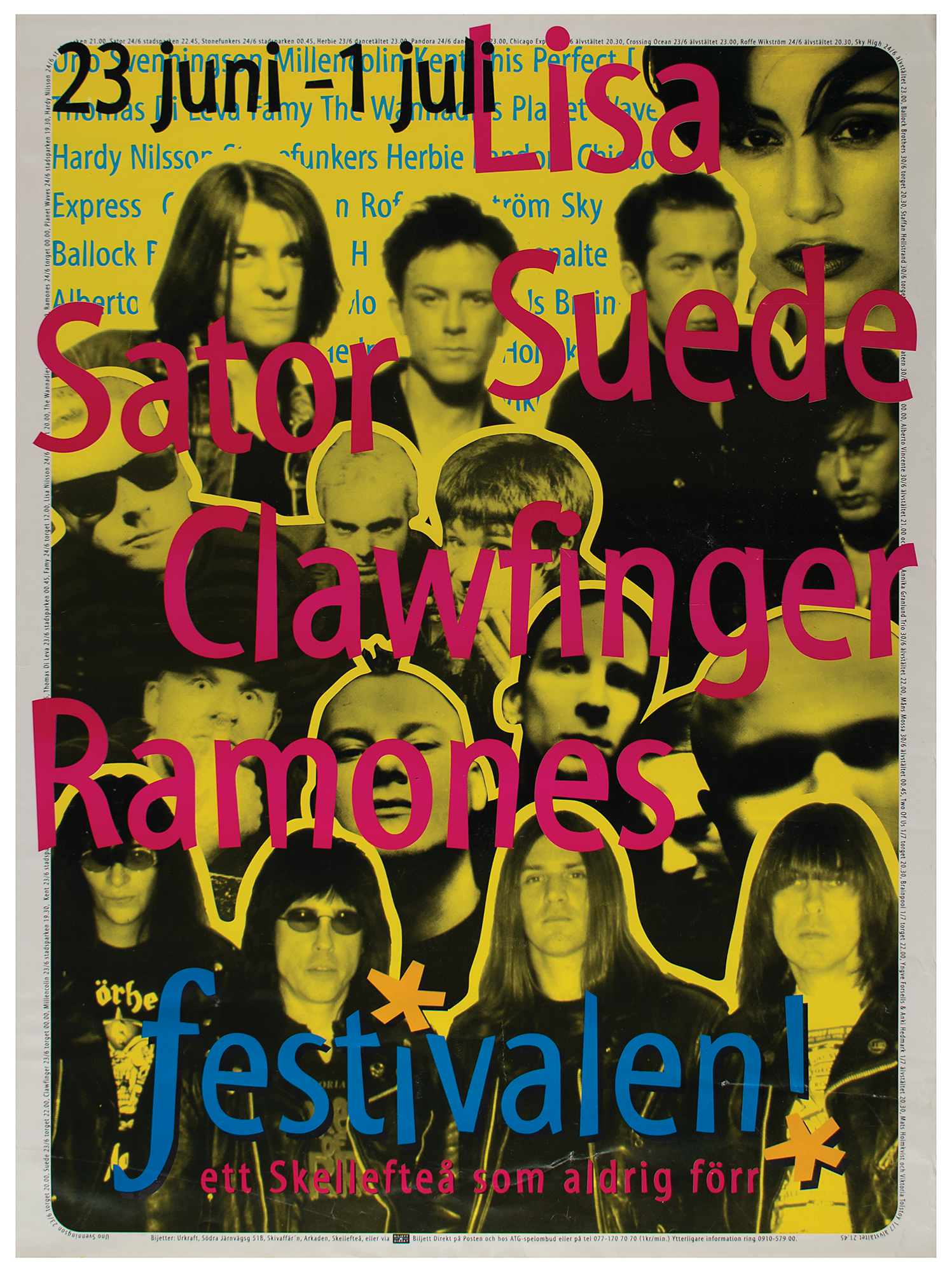 Ramones Original 1995 Skelleftea Festival Poster | View Realized Prices |  RR Auction