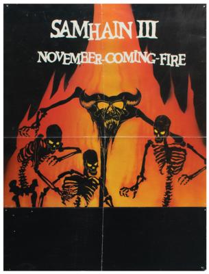 Lot #4541 Samhain III Album Poster Annotated by Joey Ramone