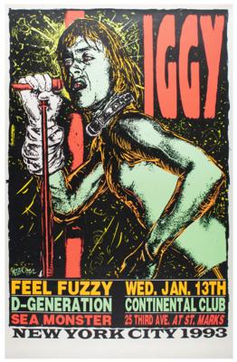 Lot #4536 Iggy Pop 1993 New York City Screenprint Poster