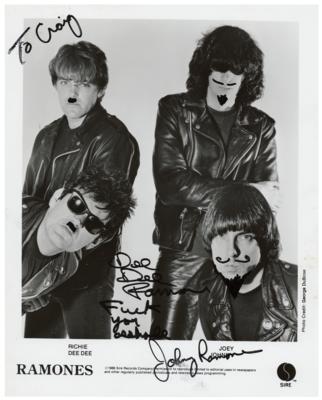 Lot #4518 Johnny and Dee Ramone Signed Photograph