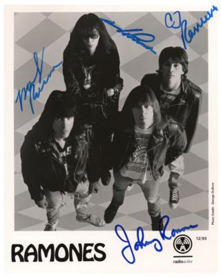 Lot #4504 Ramones Signed Photograph