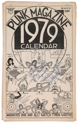 Lot #4530 Jo Marshall Signed 1979 Punk Magazine Calendar - Image 1