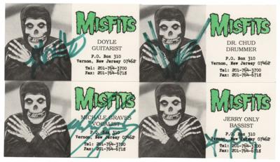 Lot #4532 Misfits (4) Signed Business Cards - Image 1