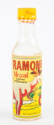 Lot #4514 Ramones Miniature Mezcal Bottle and Shot Glass for Adios Amigos - Image 2