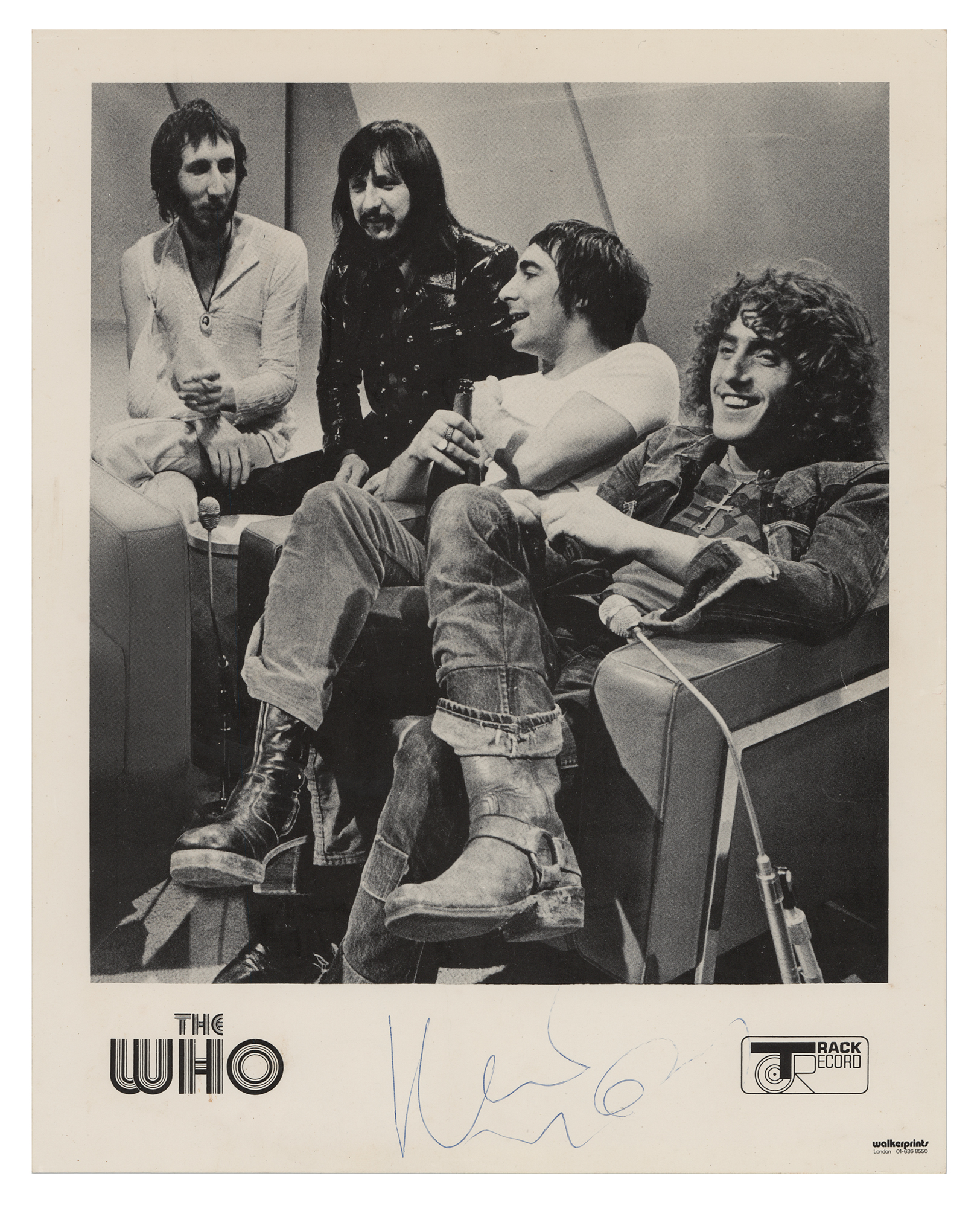 Lot #4116 Keith Moon Signed Photograph