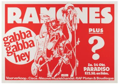 Lot #4477 Ramones 1981 Amsterdam Concert Poster