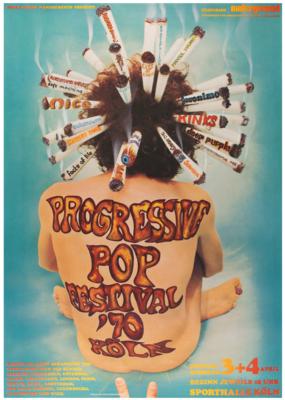 Lot #4433 Progressive Pop Festival 1970 Poster - Image 1