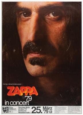 Lot #4458 Frank Zappa 1979 Germany Concert Poster - Image 1