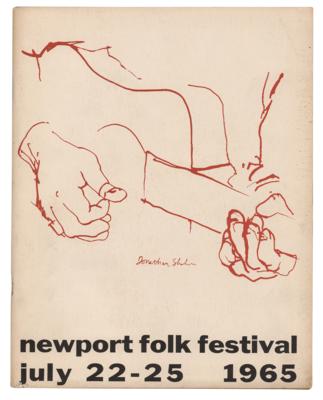 Lot #4071 Bob Dylan: Newport Folk Festival 1965 Program