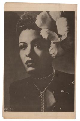 Lot #4205 Billie Holiday 1940s 'One-Nite Stand' Program - Image 2