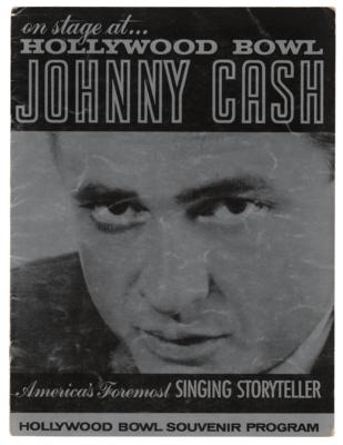 Lot #4259 Johnny Cash 1962 Hollywood Bowl Program - Image 1