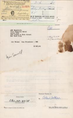 Lot #4257 Joan Baez Documents Signed - Image 1