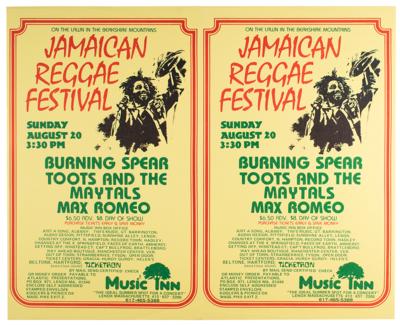 Lot #4411 Jamaican Reggae Festival (2) 1978 Music Inn Concert Posters - Image 1