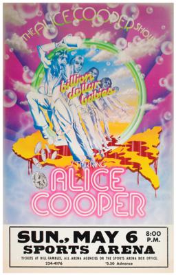 Lot #4383 Alice Cooper 1973 San Diego Concert Poster - Image 1