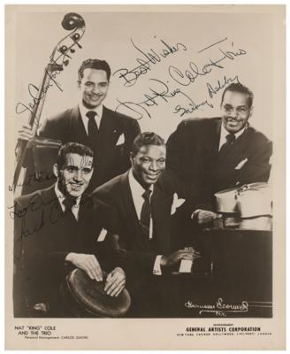 Lot #4185 Nat King Cole and Trio Signed Photograph