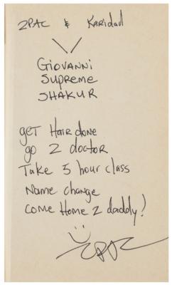 Lot #4622 Tupac Shakur Notebook with (5) Handwritten and Signed Letters and Notes - Image 6