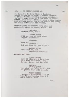 Lot #4523 Sex Pistols Original Draft Script for 'Who Killed Bambi?' - Image 7