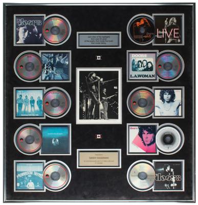 Lot #4126 The Doors: Danny Sugerman Oversized Canadian Multi-Diamond Sales Award