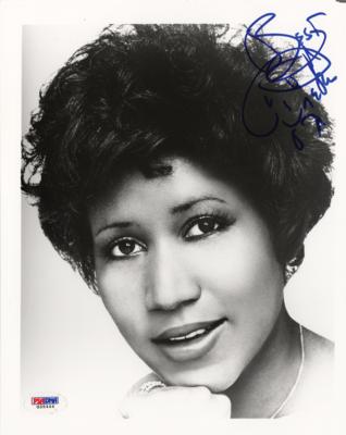 Lot #4293 Aretha Franklin Signed Photograph