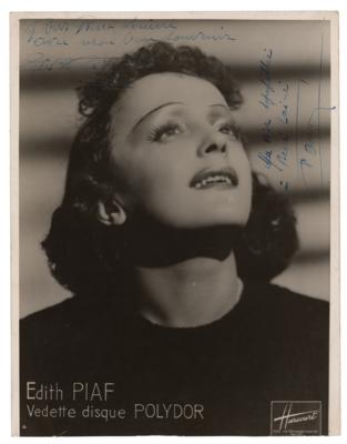 Lot #4220 Edith Piaf Signed Photograph - Image 1