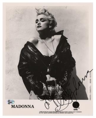 Lot #4582 Madonna Signed Photograph
