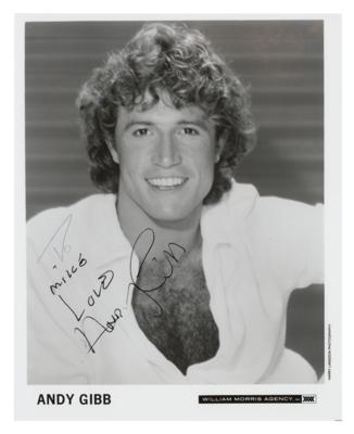 Lot #4405 Andy Gibb Signed Photograph - Image 1