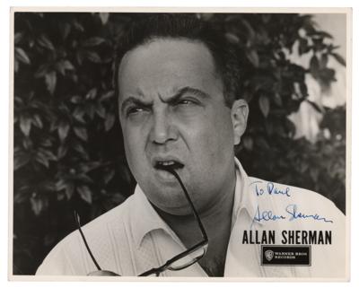 Lot #4316 Allan Sherman Signed Photograph - Image 1