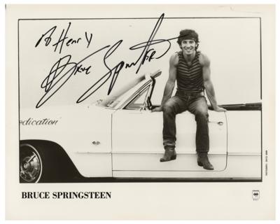 Lot #4443 Bruce Springsteen Signed Photograph