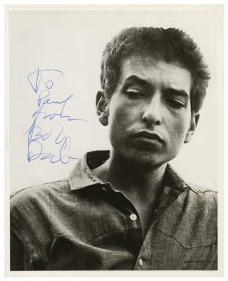 Lot #4065 Bob Dylan Signed Photograph