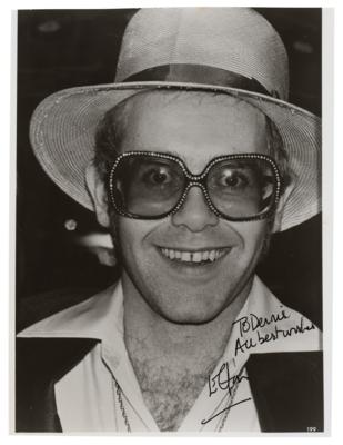 Lot #4416 Elton John Signed Photograph
