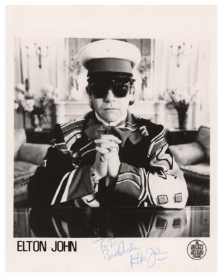 Lot #4417 Elton John Signed Photograph